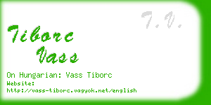 tiborc vass business card